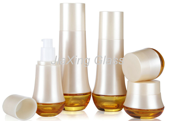 Lackiert/malte kosmetische Glasflaschen mit Lotions-Kappe für Körperpflege
